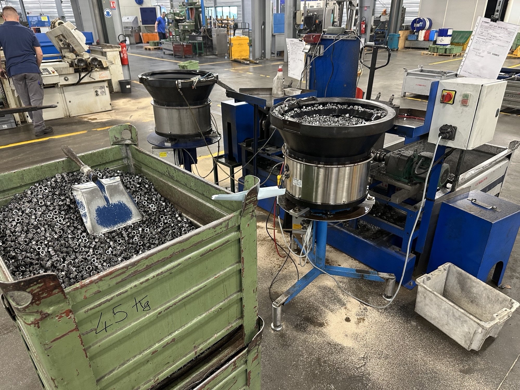 locknuts at the factory